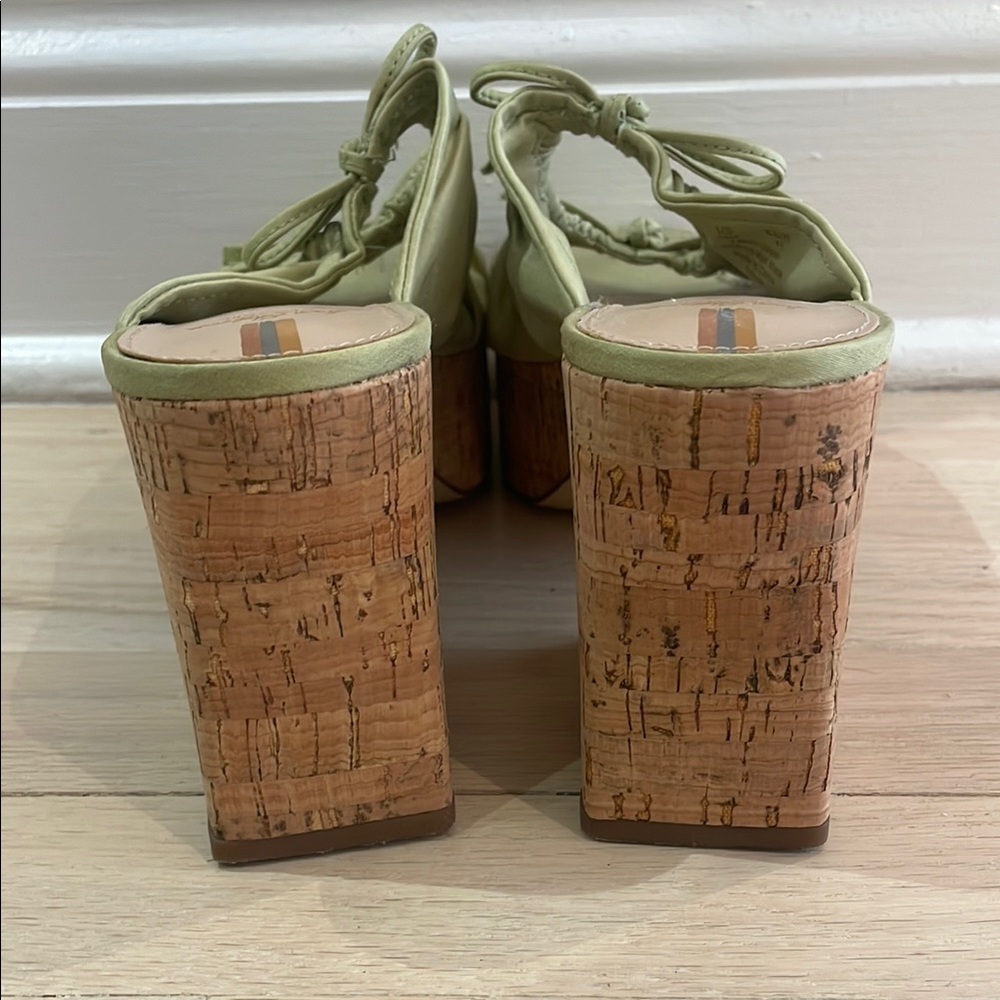 Sam Edelman Green Wedge Sandals - Picture 5 of 10